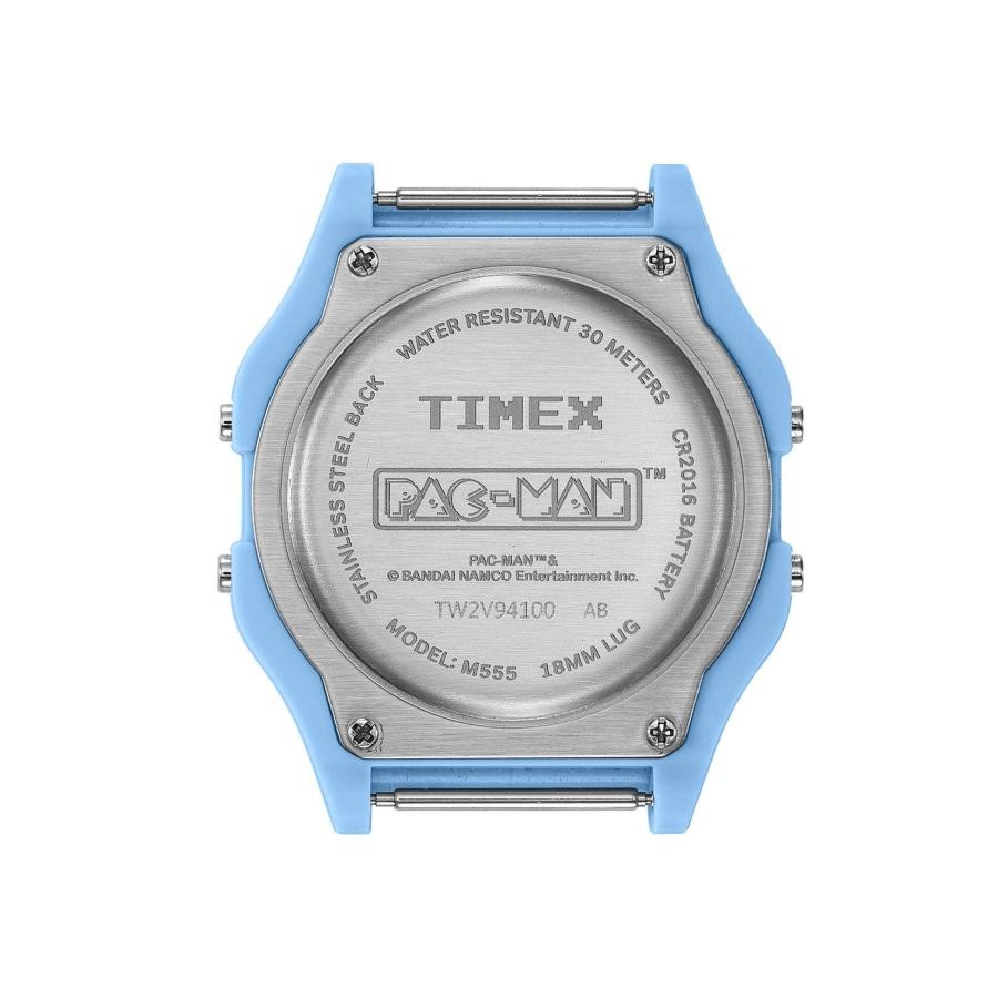 TIMEX TW2V94100 PAC MAN Digital Chronograph Quartz Digital Blue Black New