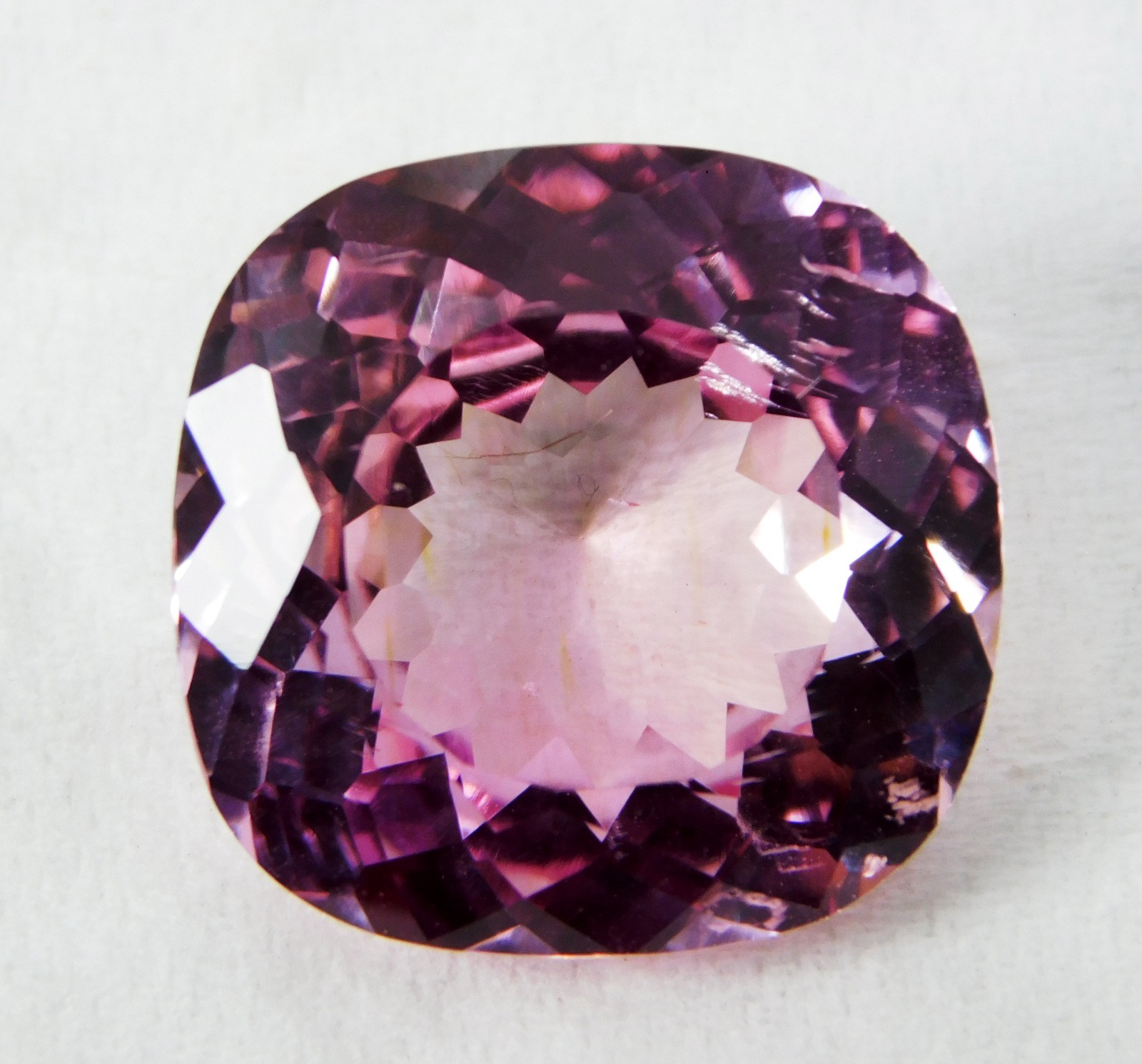 16.50 Ct Certified Natural Brazilian Pink Morganite Cushion Cut Fine Gemstone