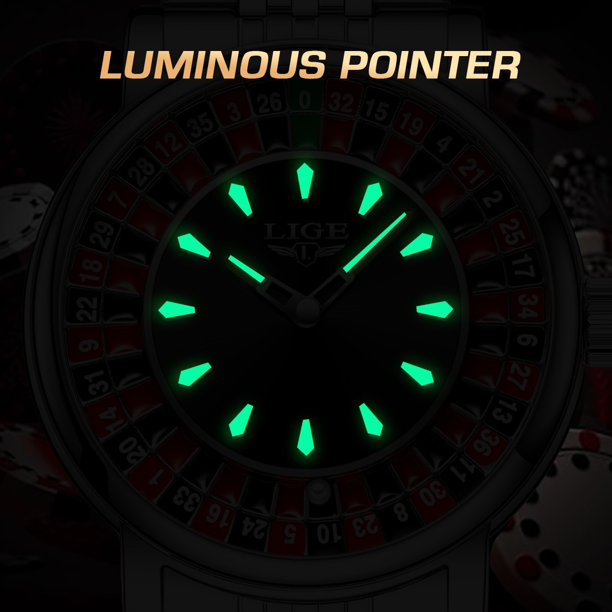 Watches for Men Stainless Steel Quartz Business Luxury Analog Male Wristwatch