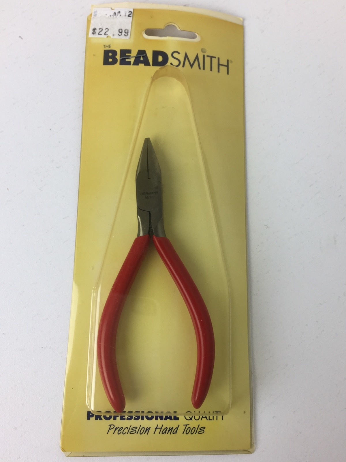 Beadsmith Chain Nose Pliers Germany 5 1/2″ Box Joint PVC Grip NEW