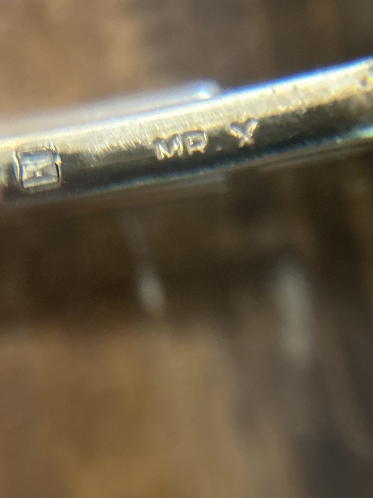 Vintage Zipper Pattern Mr. X Cufflinks Tie Bar Set 1/20 12k Gold Filled 9.82 G