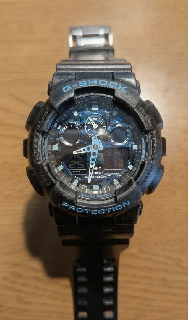 CASIO G-SHOCK GA-100CB Blue Camo