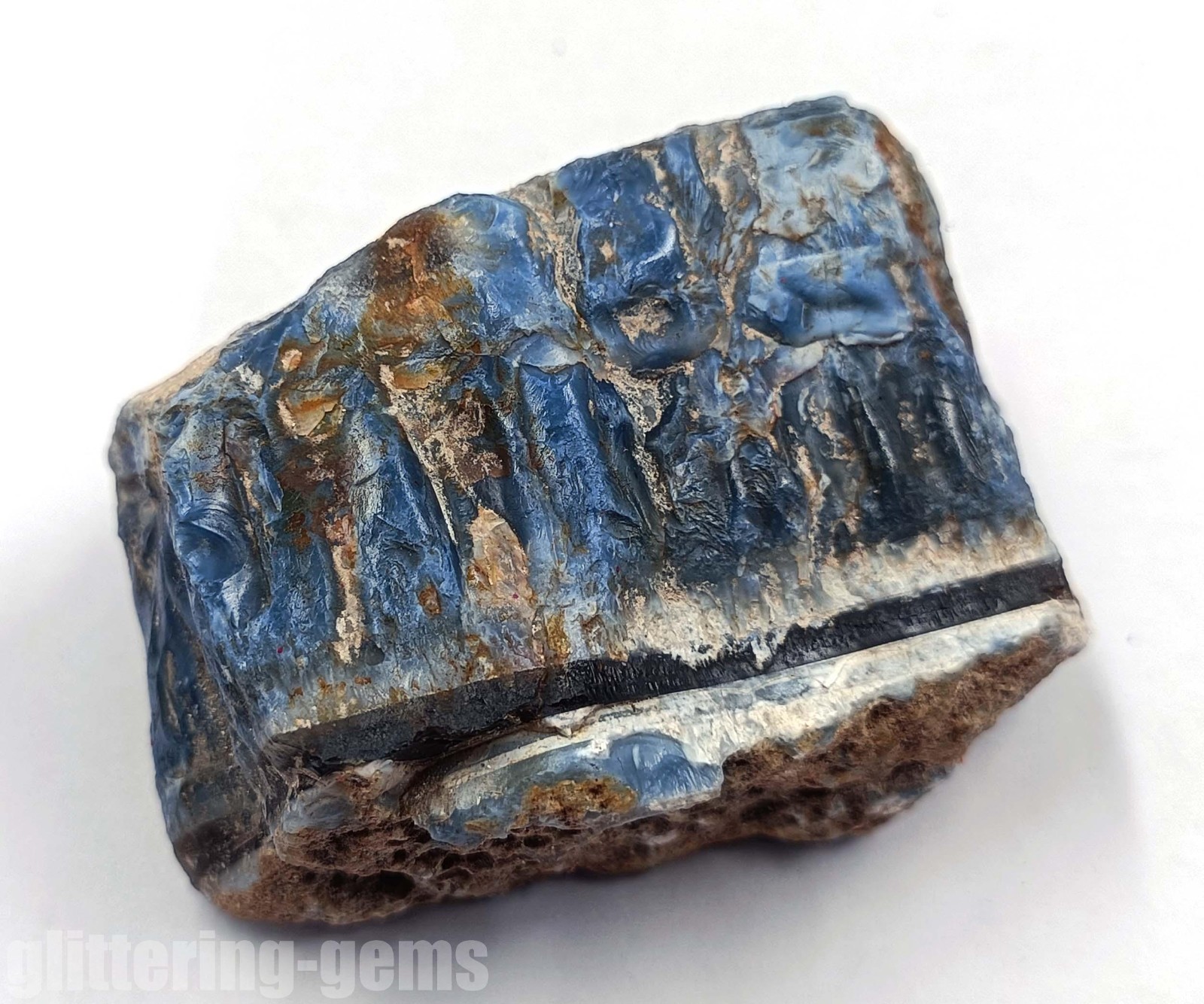 Rare 719.5Ct Natural Sky-Blue Opal Uncut Rough IGL Certified Loose Gemstone 5DNC