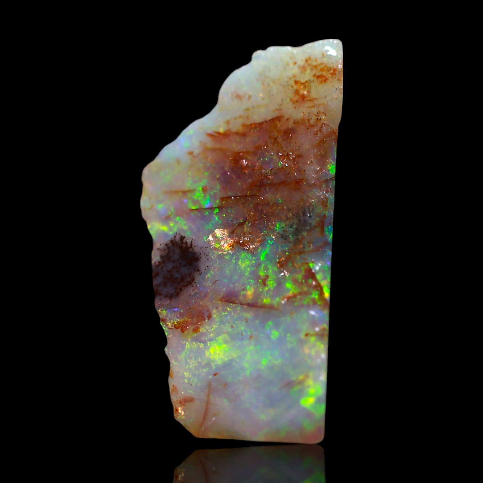 2.50 Cts Natural Fire Opal Artisan Rough Gemstone Bracelet Supply 15x7x3 mm