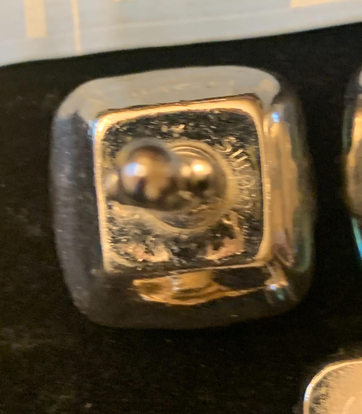 vintage Swank Holographic Taj Mahal cuff links W/Tie Tack