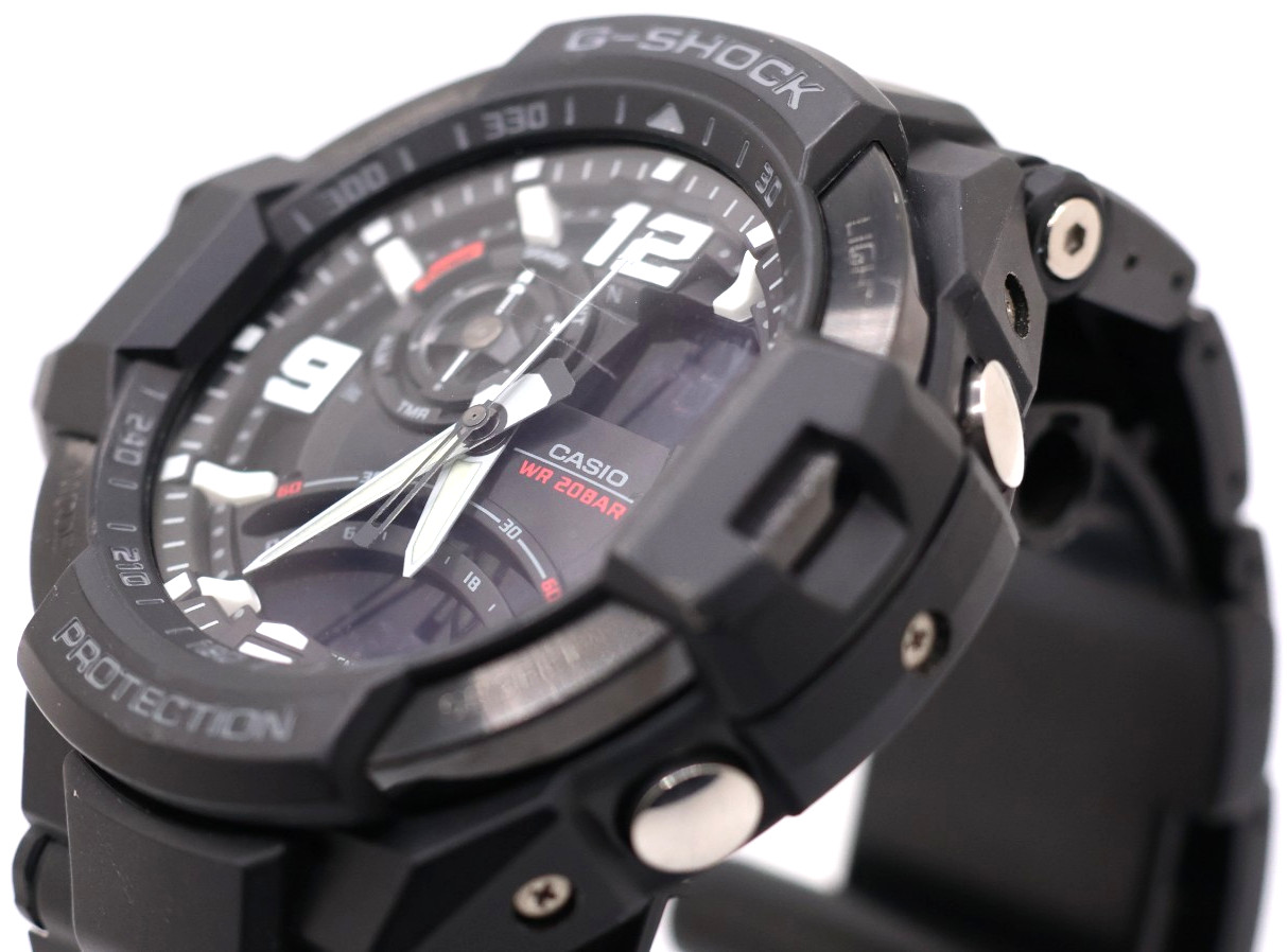 CASIO G-SHOCK GA-1000FC, “Gravitymaster” Metal and Plastic Bracelet