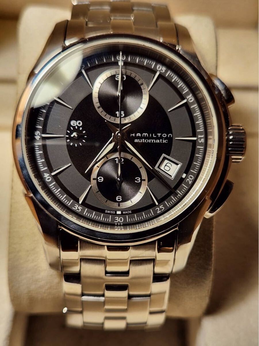 [B1P] Hamilton Jazzmaster Auto Chrono Automatic Khaki Mens Watch [t9n]