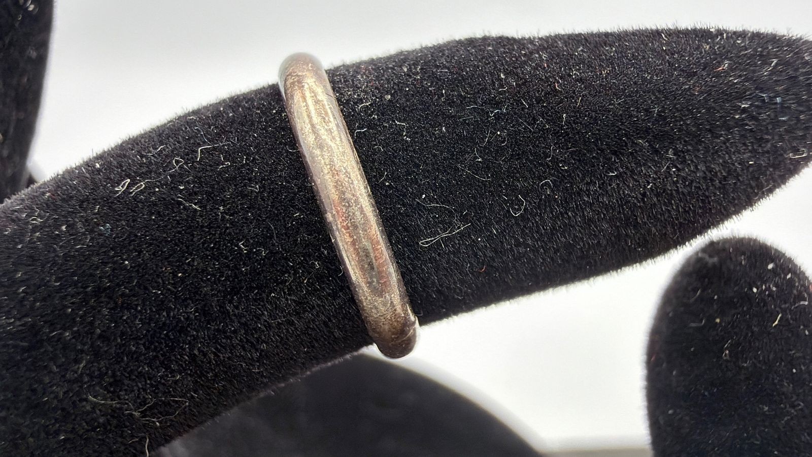 0.78g Vintage Sterling Silver 925 Plain Band Ring Minimalist Stackable Size 2 M
