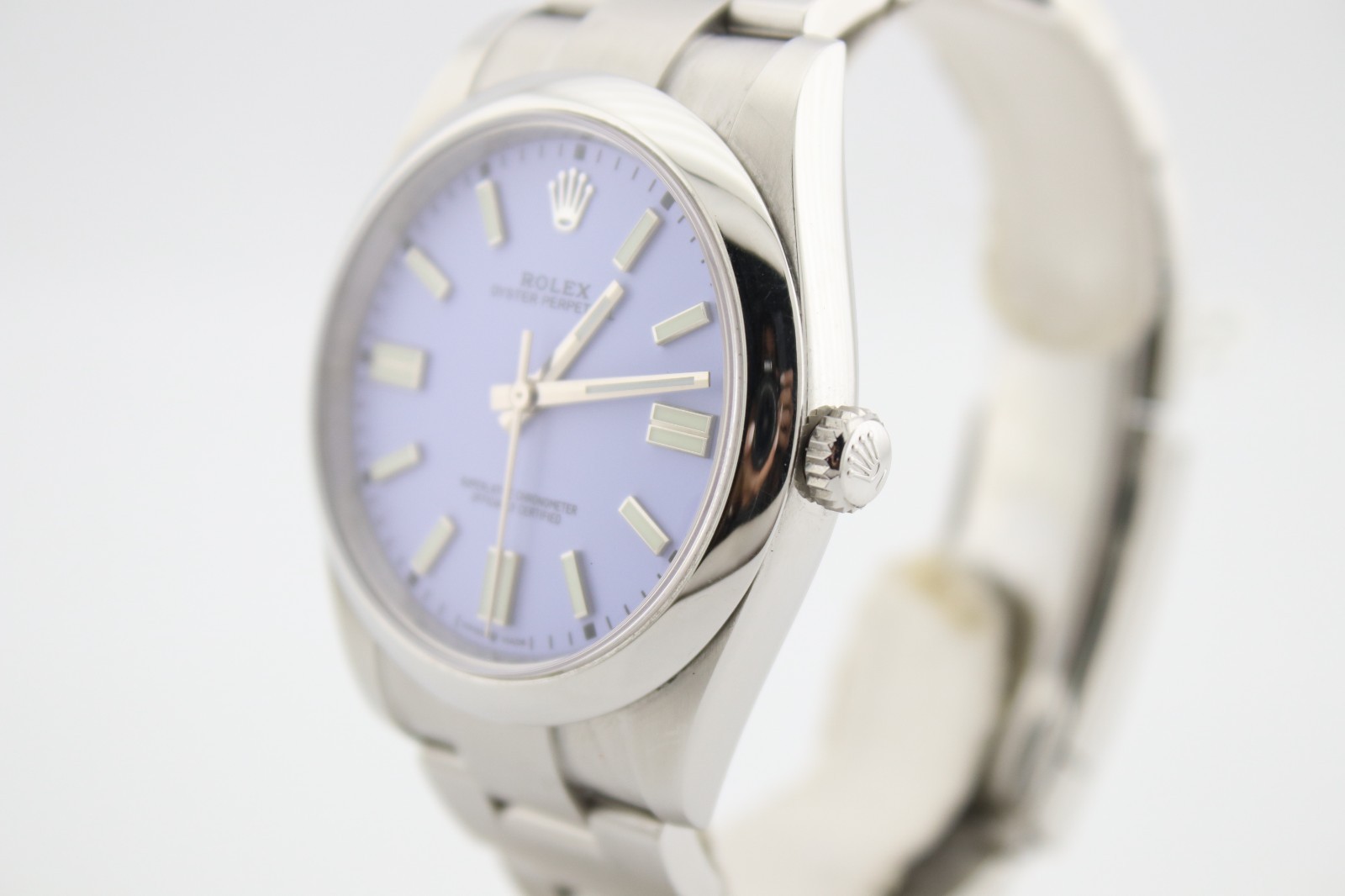 Rolex 124300 Oyster Perpetual 41mm Custom Lavender Dial Box and Papers