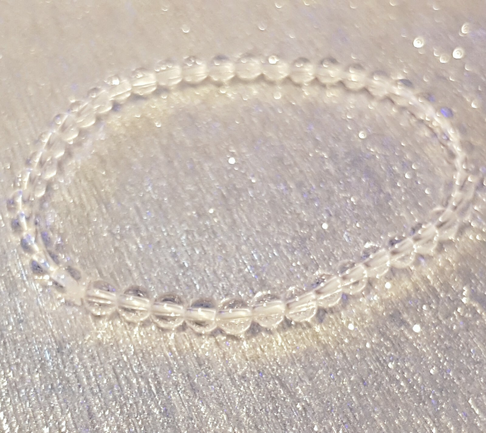 Clear Quartz Crystal Handmade Bracelet Free UK delivery Grade AA