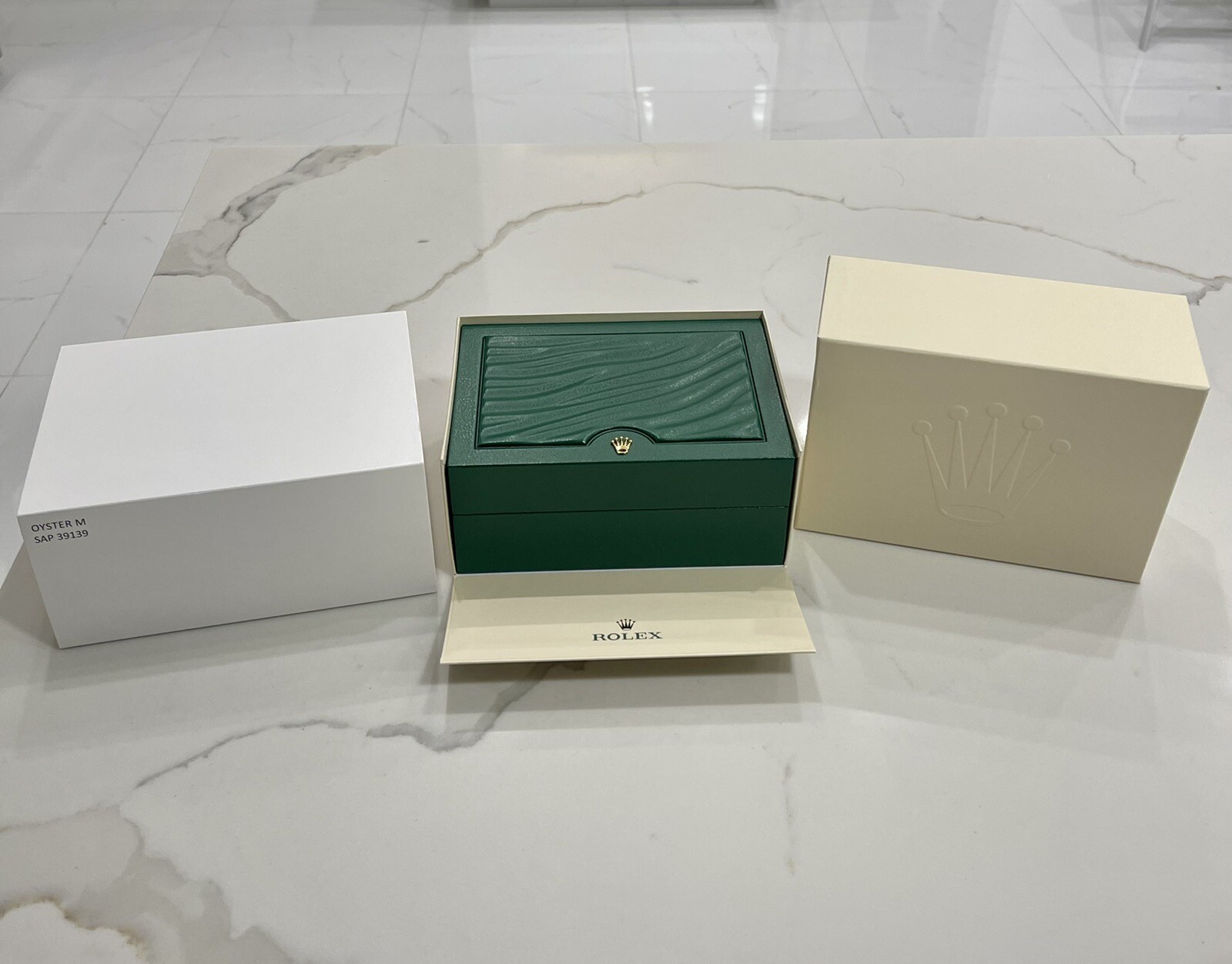 Authentic NEW STYLE ROLEX Watch Box Set GMT SUB Datejust Medium 39139.01 *NEW