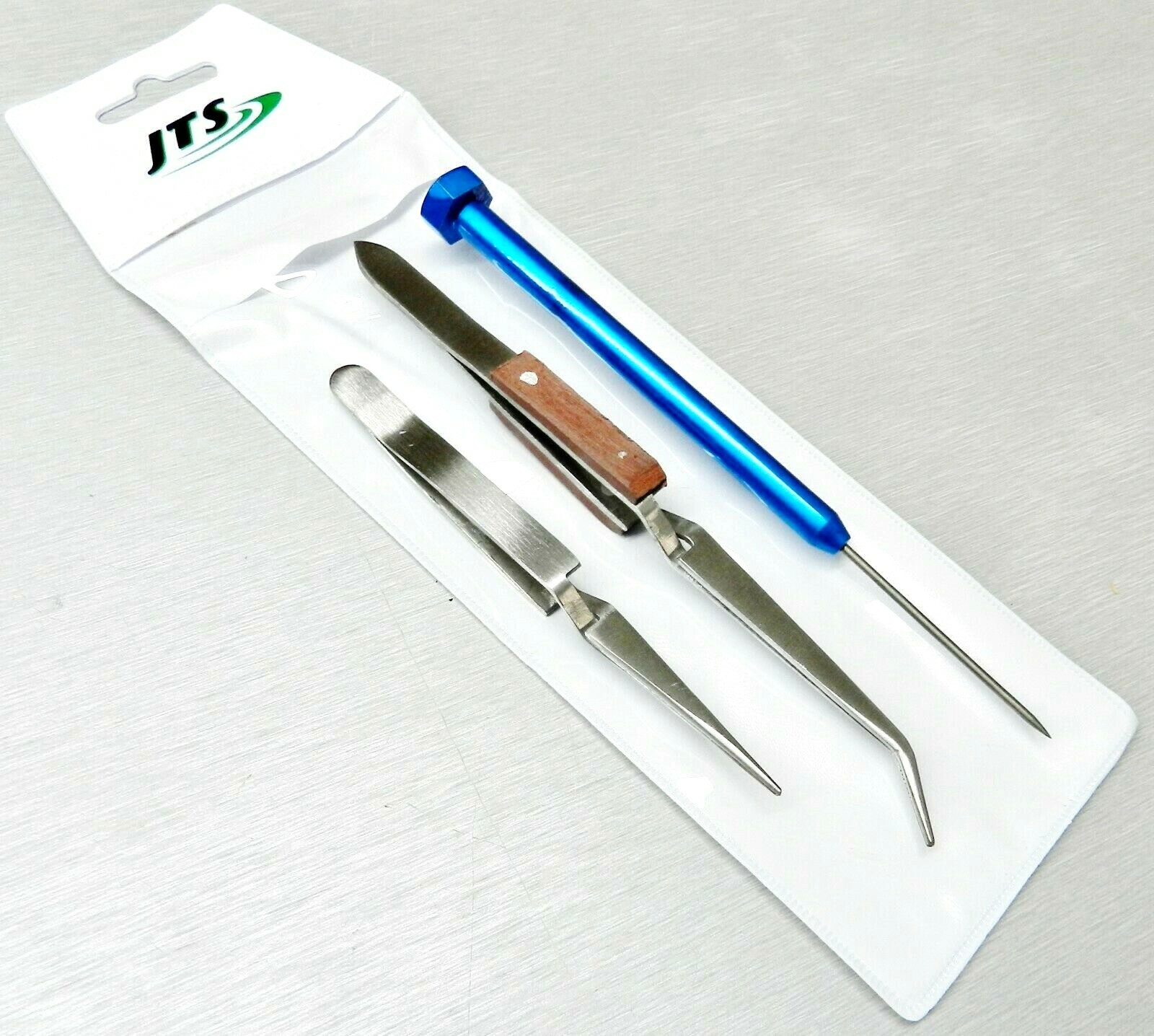 3 Soldering Tools Tweezers & Titanium Solder Pick Set for Jewelry Making Repairs