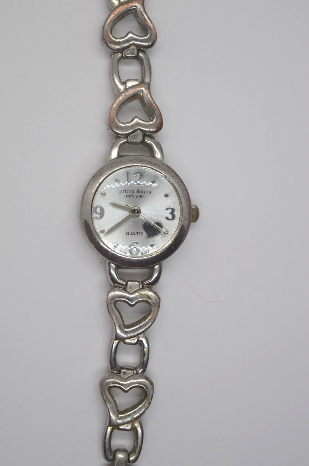 Prima Donna New York” womens quartz 7” Heart bracelet New battery ”GUARANTEE