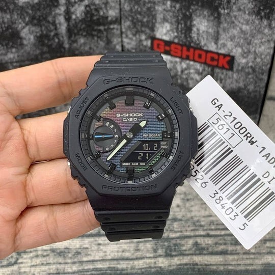 CASIO G-SHOCK GA-2100RW-1ADR Analog Digital Black Resin Watch