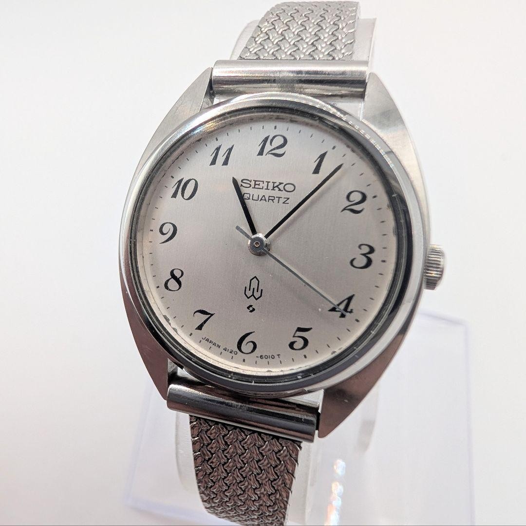SEIKO QUARTZ 4120-6010T, battery replaced, working condition, vintage.