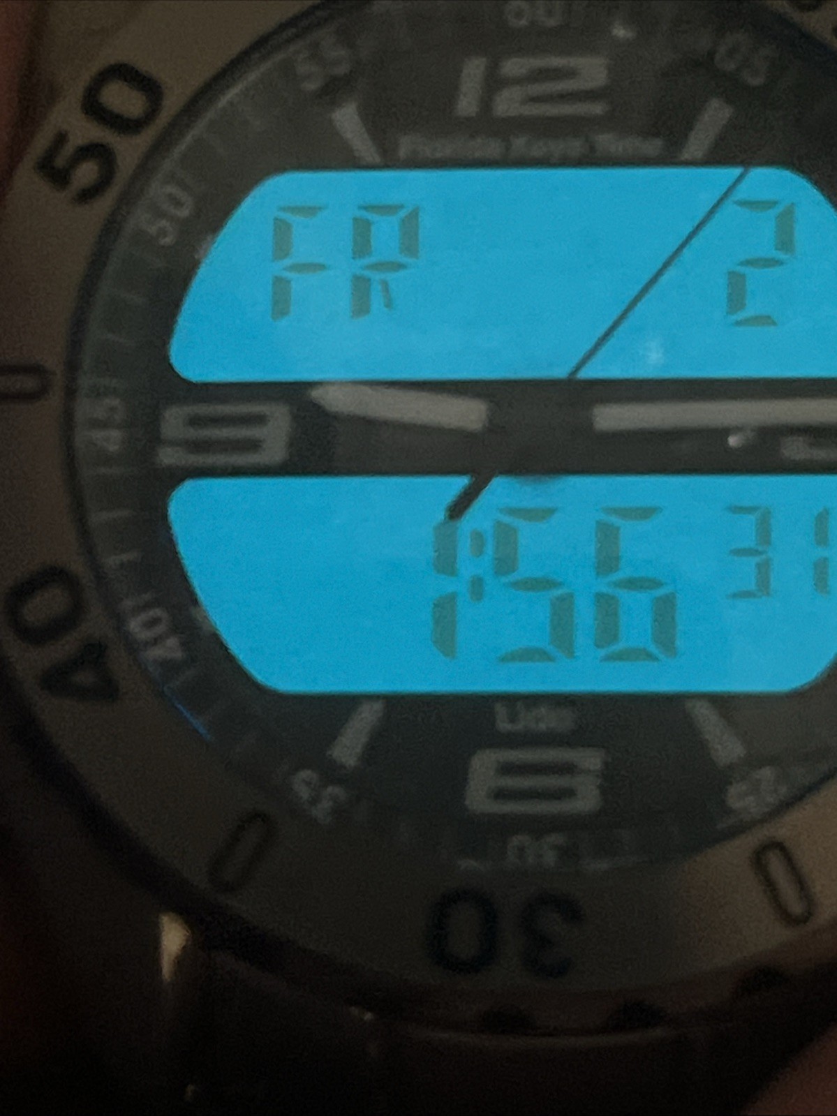 Men’s RARE LIDO Florida Keys Time Watch Digital/Analog Titanium Case & Bracelet
