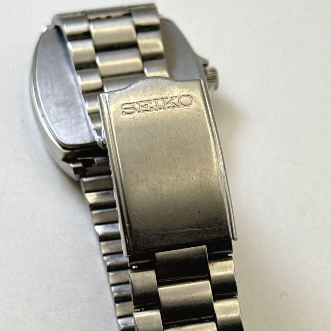 SEIKO SPIRIT 7N48 5000 Black Dial Watch Mens Timepiece Vintage Stainless JAPAN