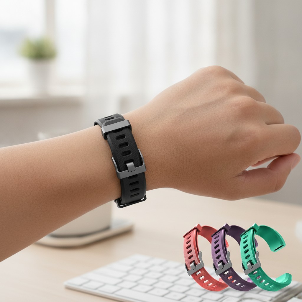 2-Pack Soft Silicone Smart Watch Bands for ID115Plus HR – Stylish & Waterproof