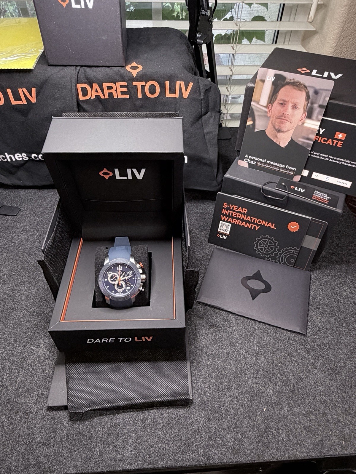 LIV GX1 Cobalt Blue Chronograph