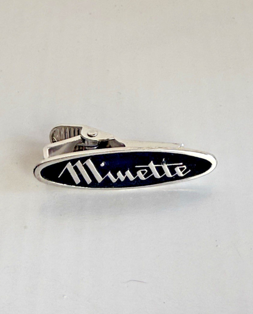 Vintage MINETTE Camera Co REAL Silver Tie Clip MCM Mod 50/60’s RARE Photographer