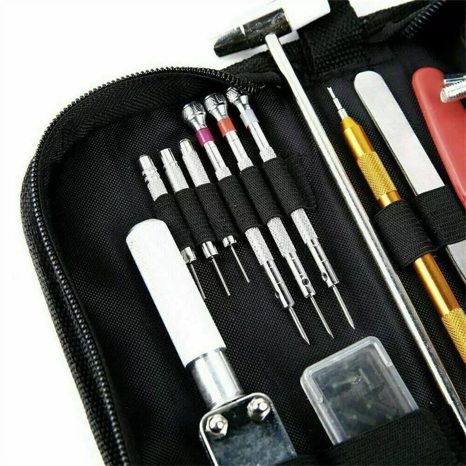 Watch Back Cover Case Opener Remover Battery Change Watchmaker Repair Tool Kit U