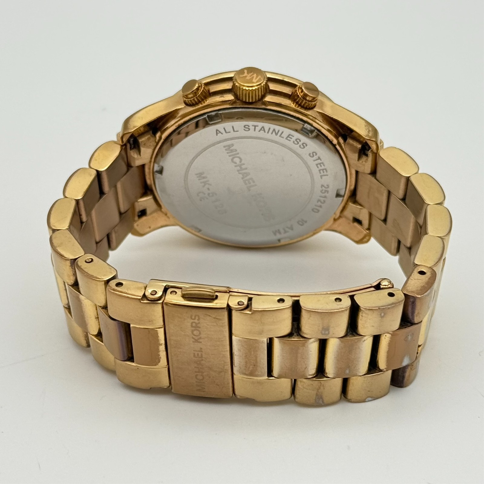 Women’s MICHAEL KORS Runway Watch, Rose Gold Tone Chronograph, Bracelet, MK5128