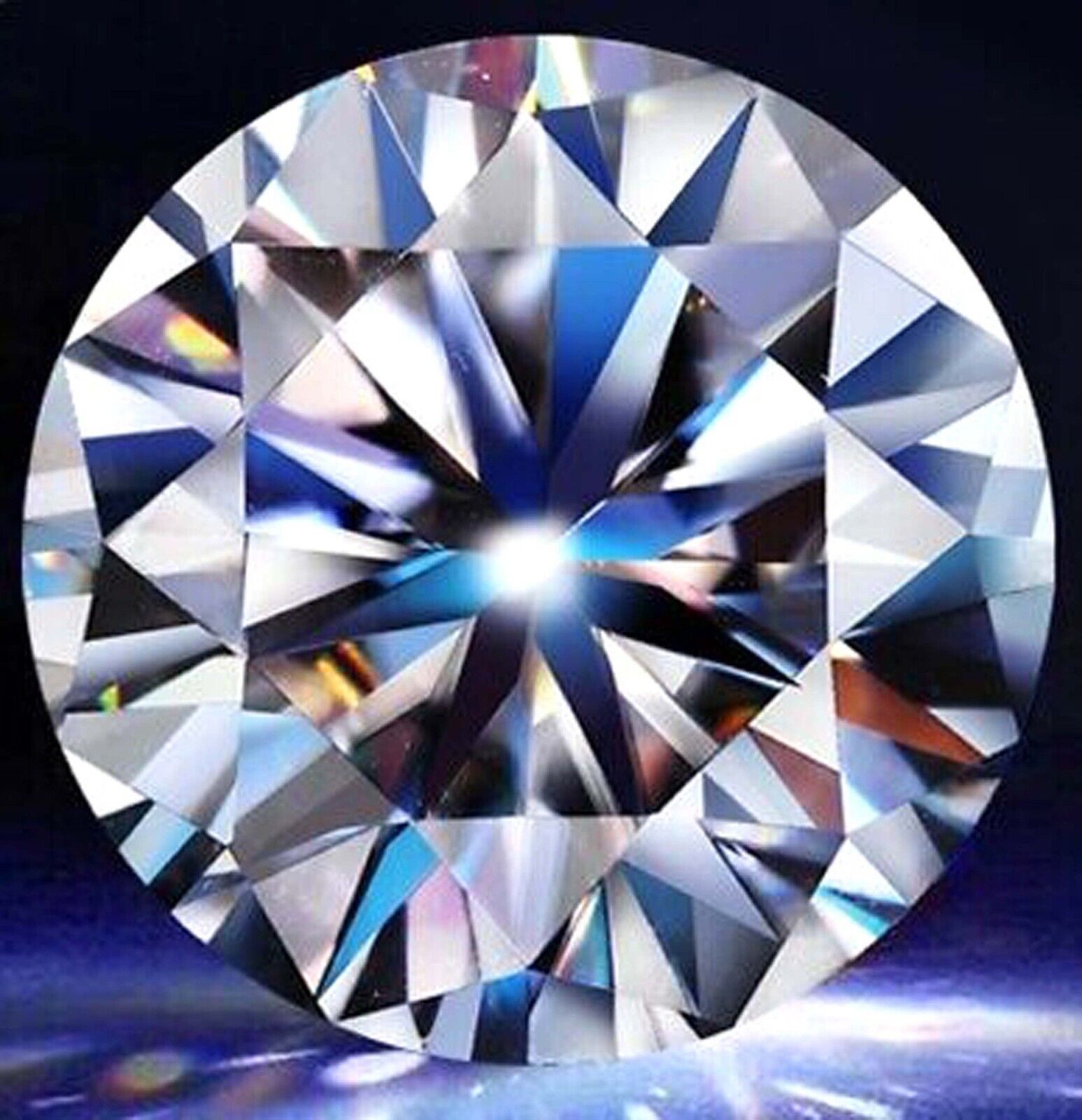 Elegant White Round Diamond 3 Ct VVS1 Loose Gemstone for Jewelry