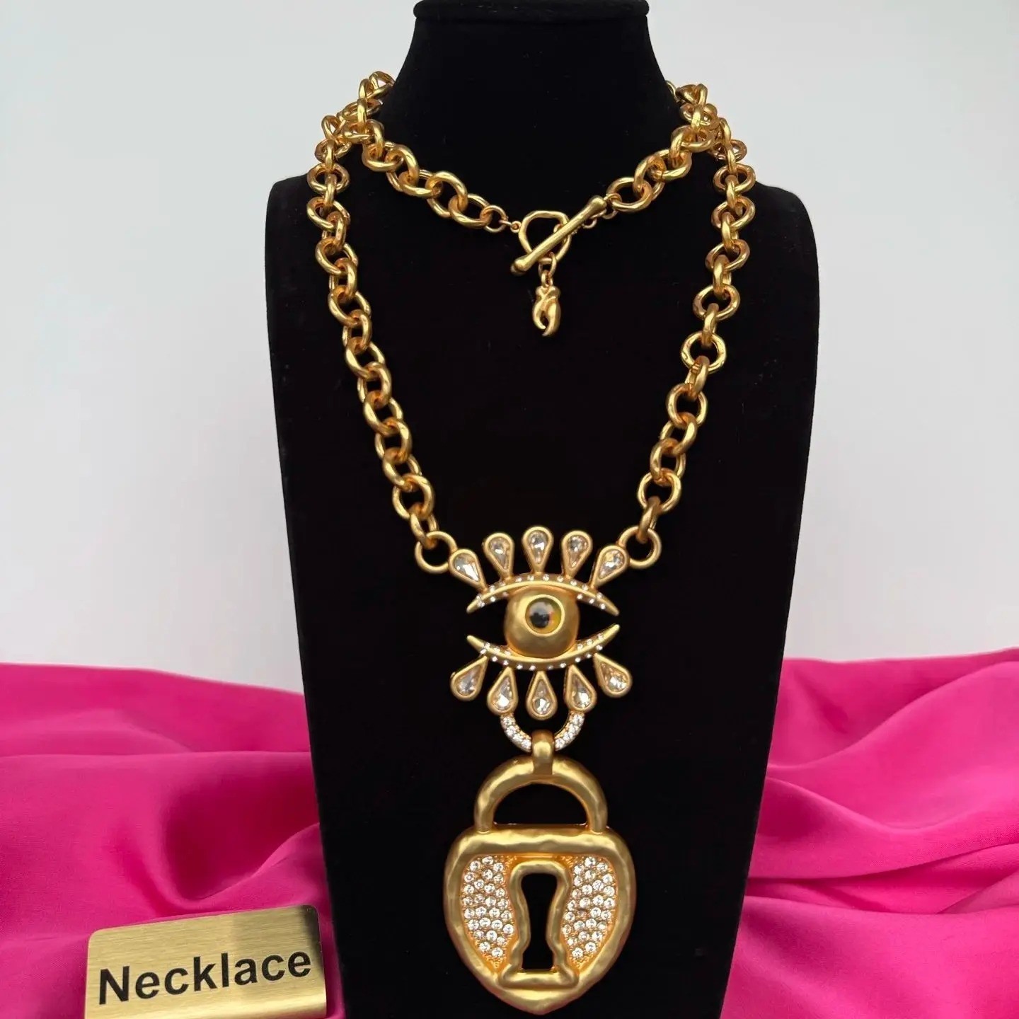 Keyhole Necklace. With Box and Dust Bag.