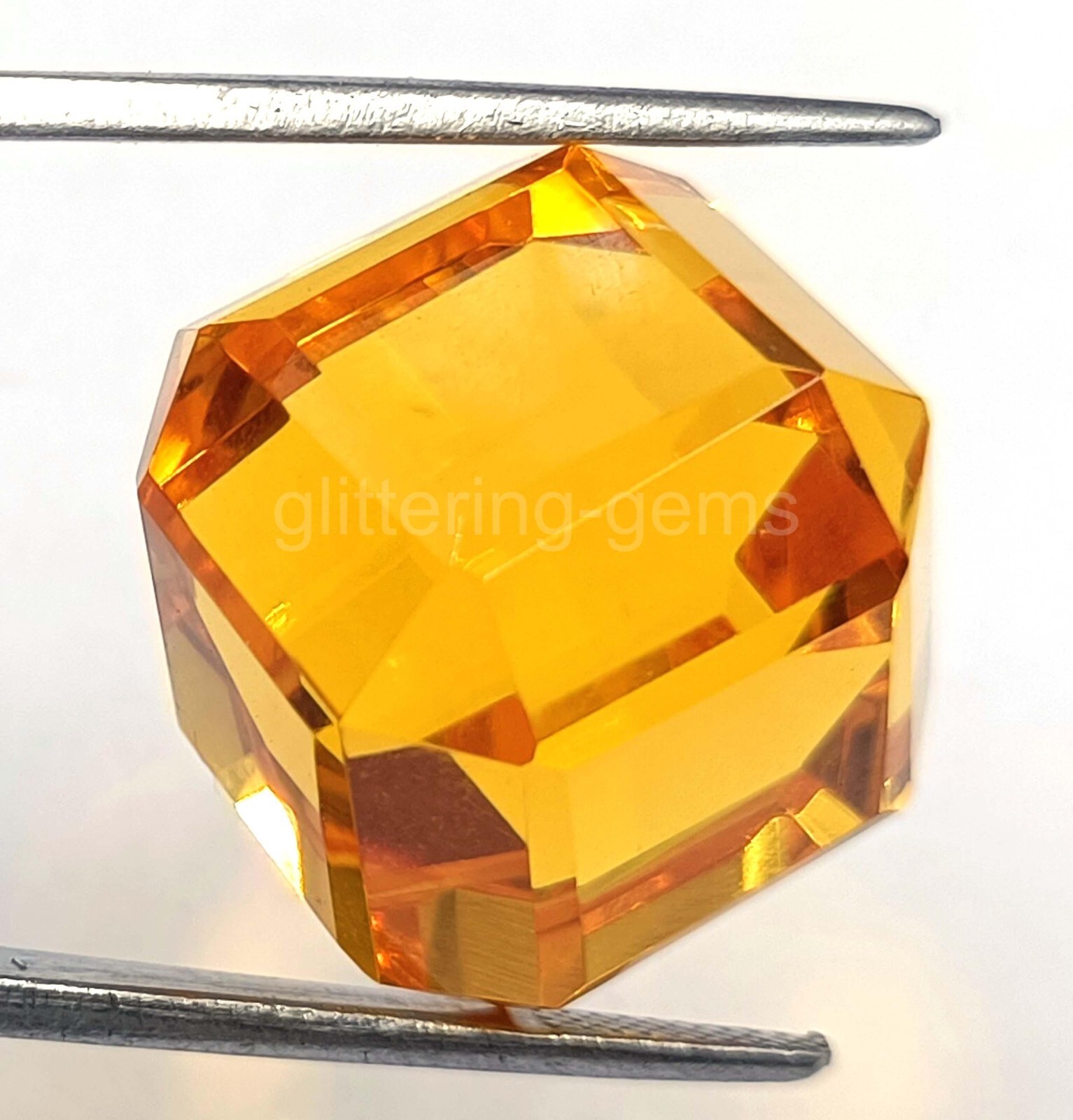 58.85 Ct Cube Shape Natural Yellow Sapphire IGL Certified Loose Gemstone 5AIS