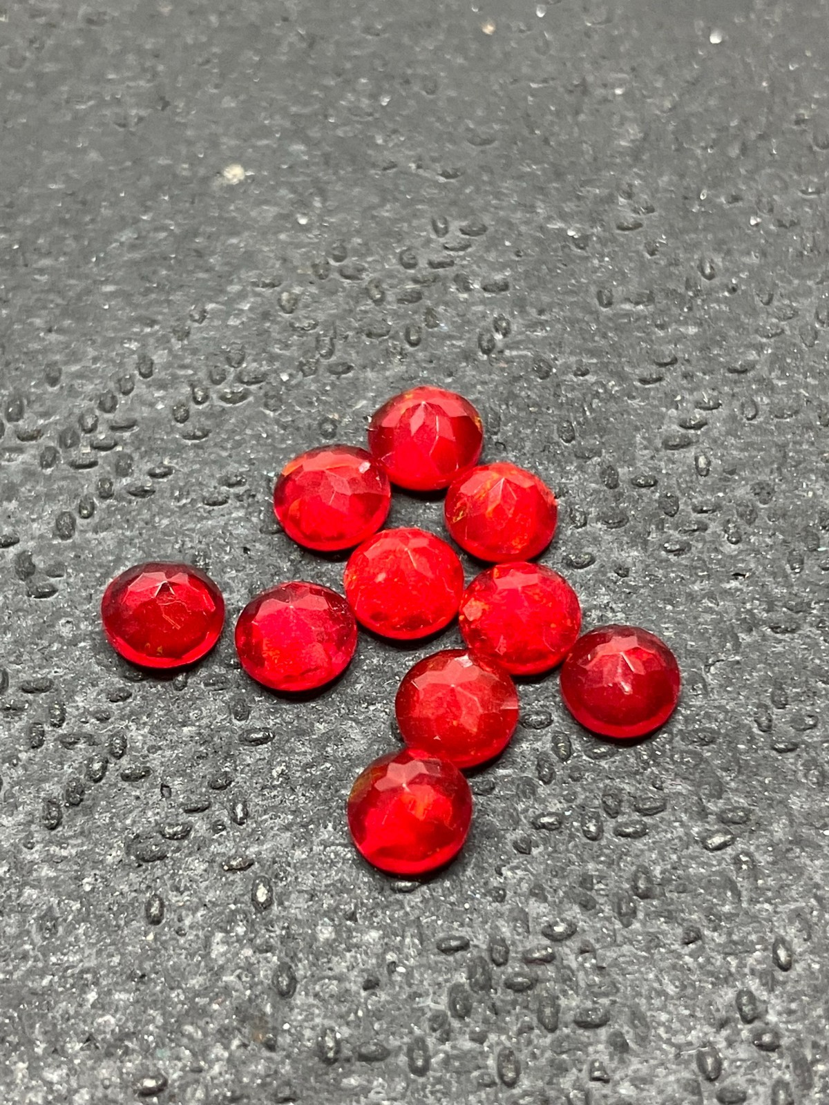 AAA Natural Ethiopian Red Fire Opal Round Cut Loose Gemstone For All Jewelry