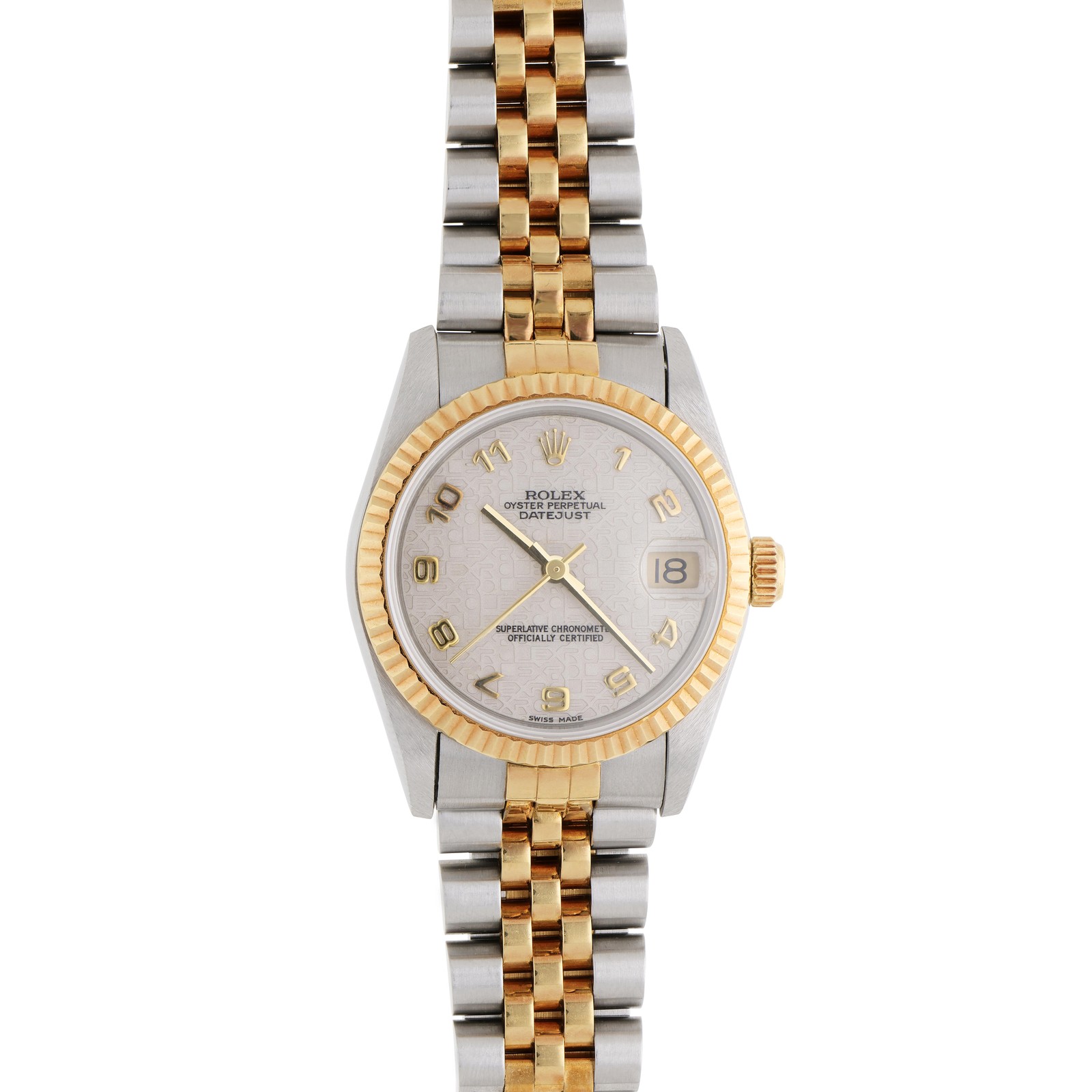 Rolex Datejust 68273 Two-Tone Jubilee Dial Fluted Bezel 31mm Watch 1998 Full Set