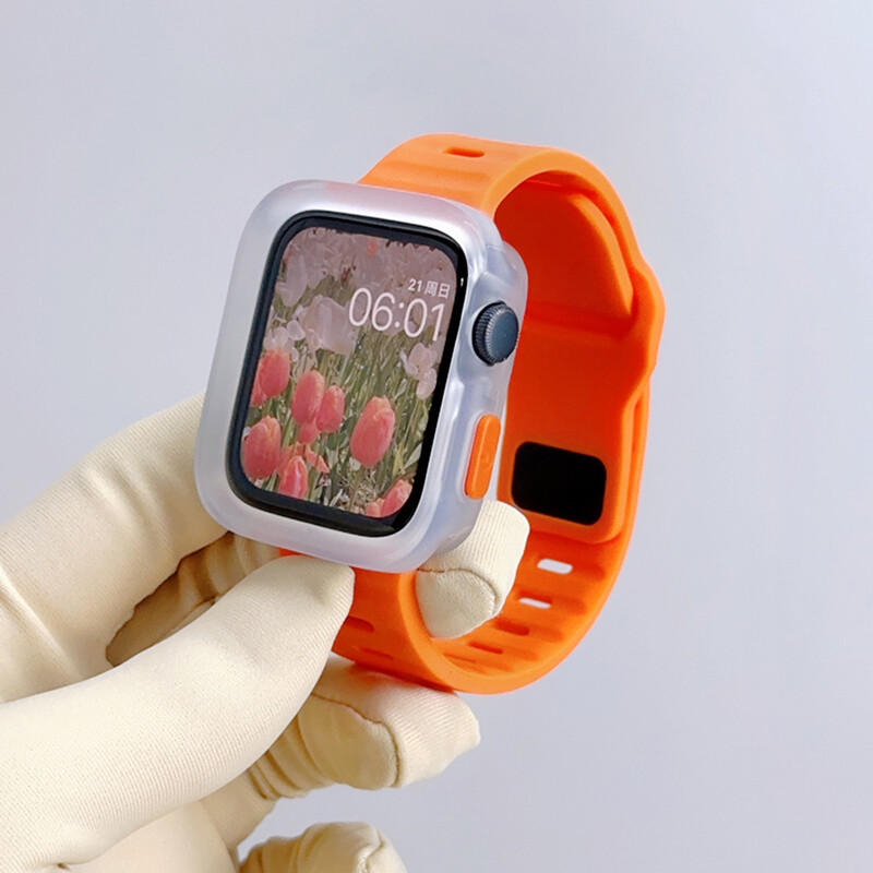 IWatch 49mm Silicone Sport Strap Band+TPU Case For Apple Watch Ultra 9 8 7 SE 6