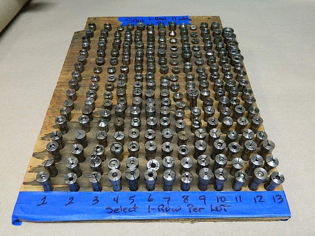 Watchmakers Lathe 10MM D Collets 17 collets in lot FITS LEVIN SELECT ROWS 1 – 13