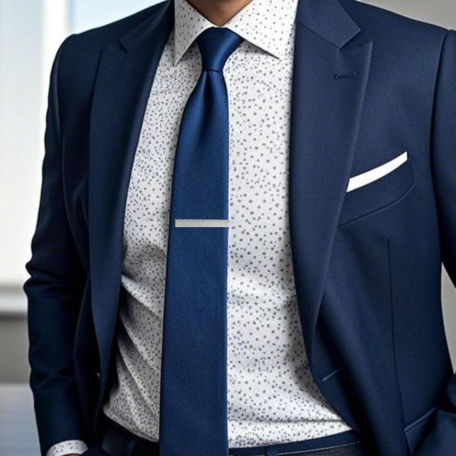 4 Pcs Stainless Steel Tie Clips for Men Classic Tie Bar Clip for Formal Business