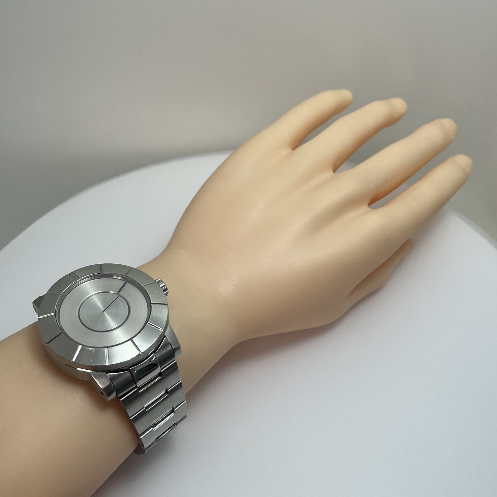 Rare Seiko ISSEY MIYAKE TO Automatic Watch Tokujin Yoshioka Silver SS Japan#B879