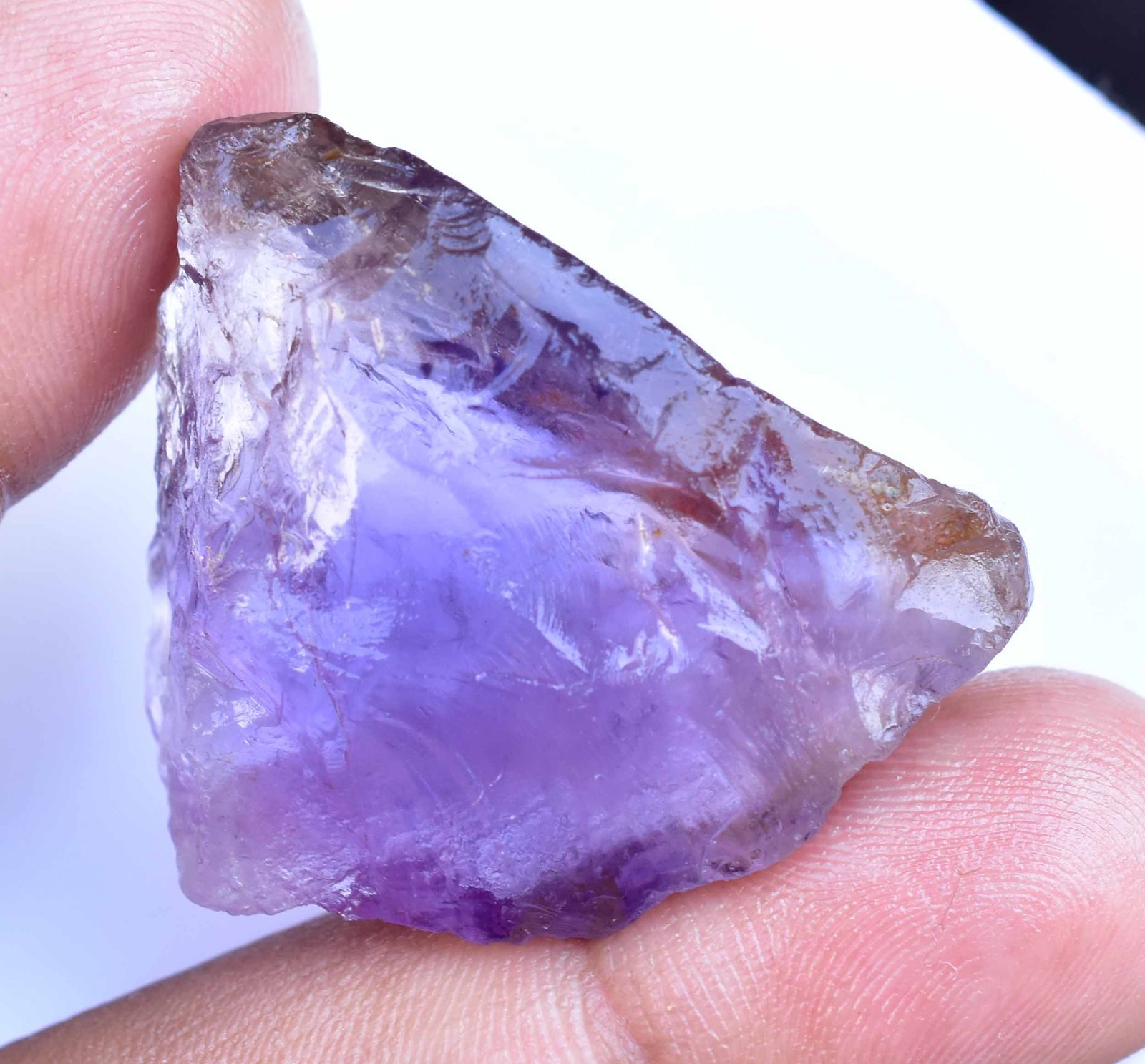 100% Natural Bi-Color Bolivian Ametrine 77.55 CT Certified Facet Grade Rough