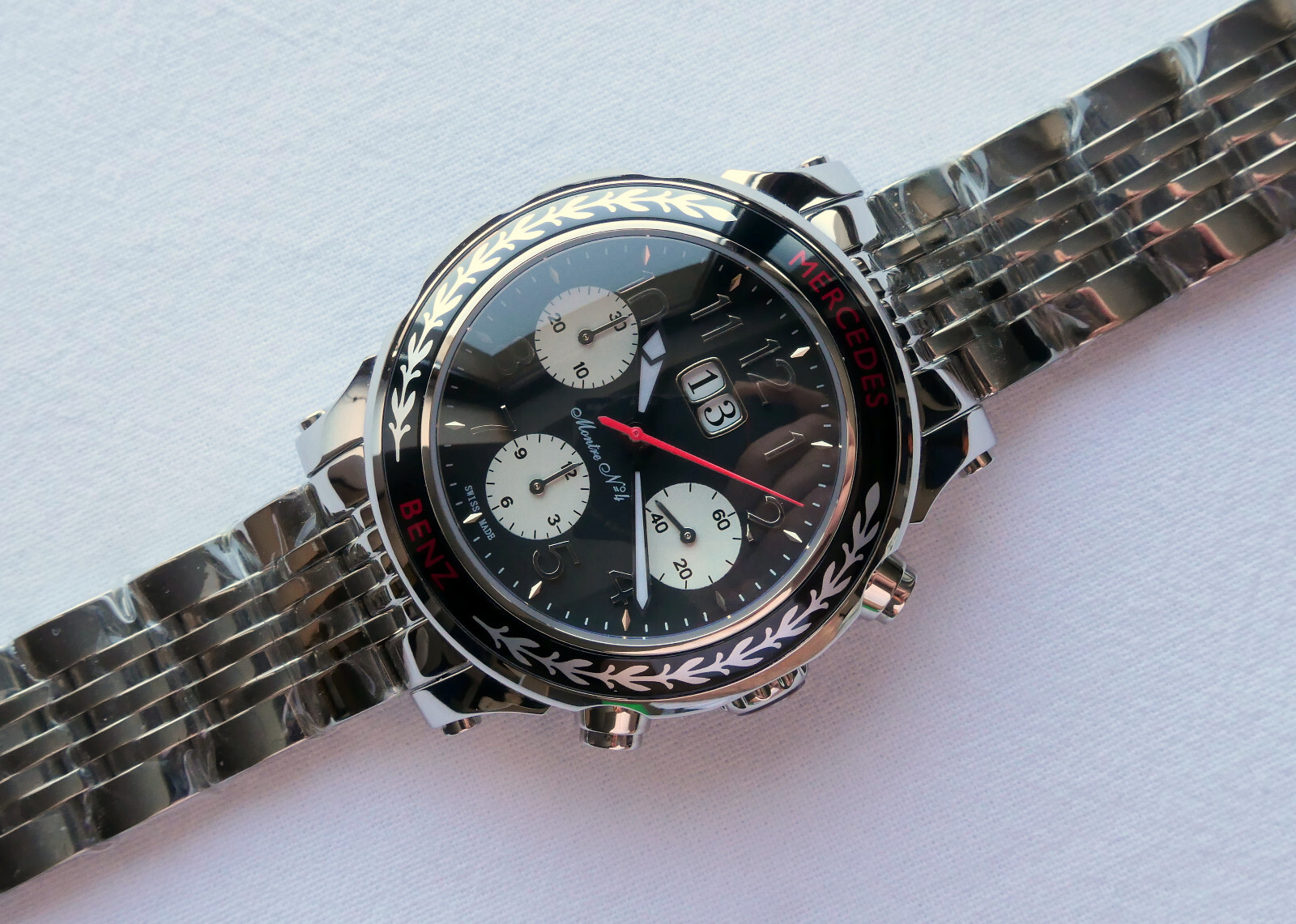Mercedes Benz Classic Car Accessory Grand Data Swiss Automatic Chronograph Watch