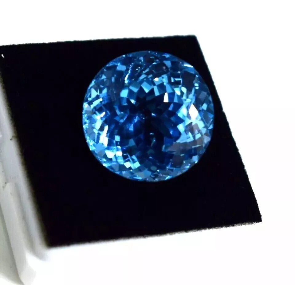AAA Cut Natural Santa Maria Aquamarine 9.32 Ct Round Cut Gem For Jewelry & Ring