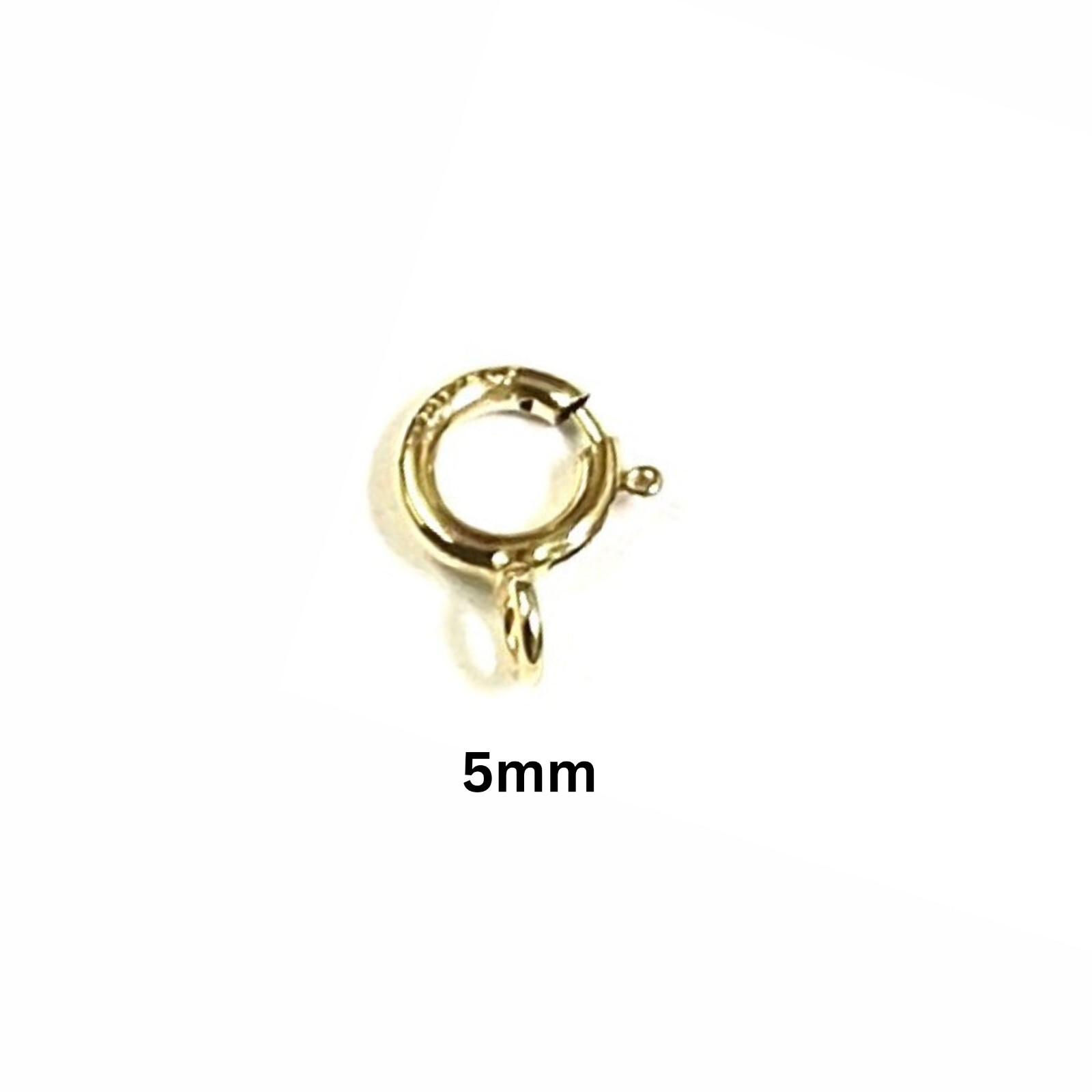 14K Gold Filled Spring Ring Clasp Jewelry Finding for Necklace Bracelet Chain