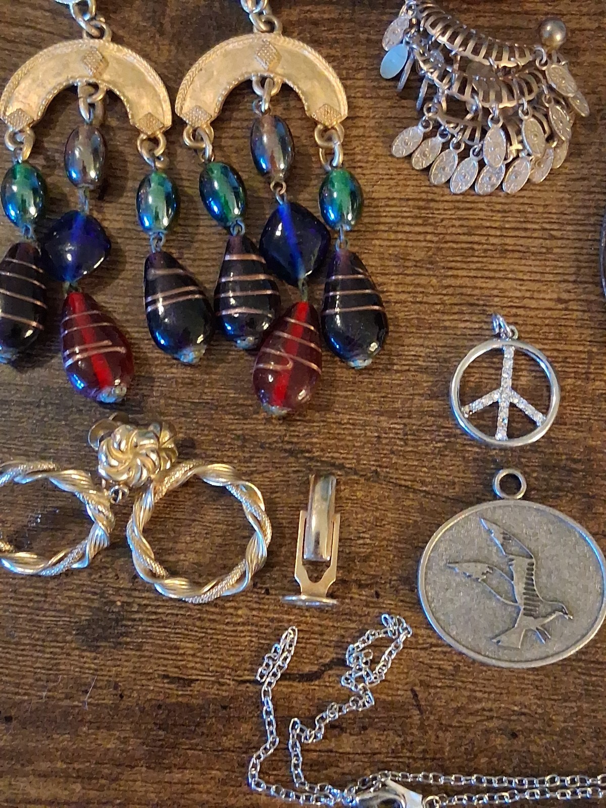 Assortment Costume Jewelry & Other Vintage Items Including 2 Ounces 999 Copper