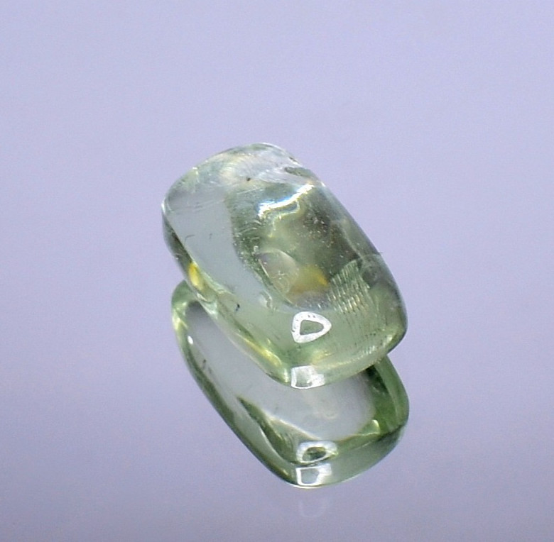Natural Green Amethyst Cabochon Gemstone, Healing Crystals 10.95 Cts 17×10 mm