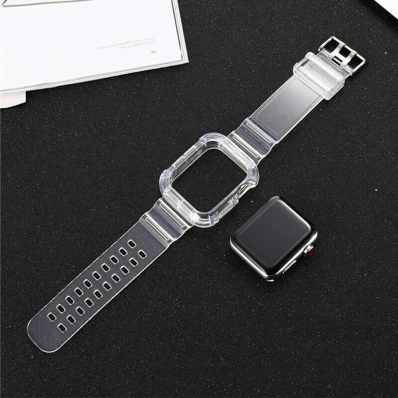 Silicone TPU Sport Watch Band Strap For Apple Watch Series 6/5/4/3/2/1 iwatch SE