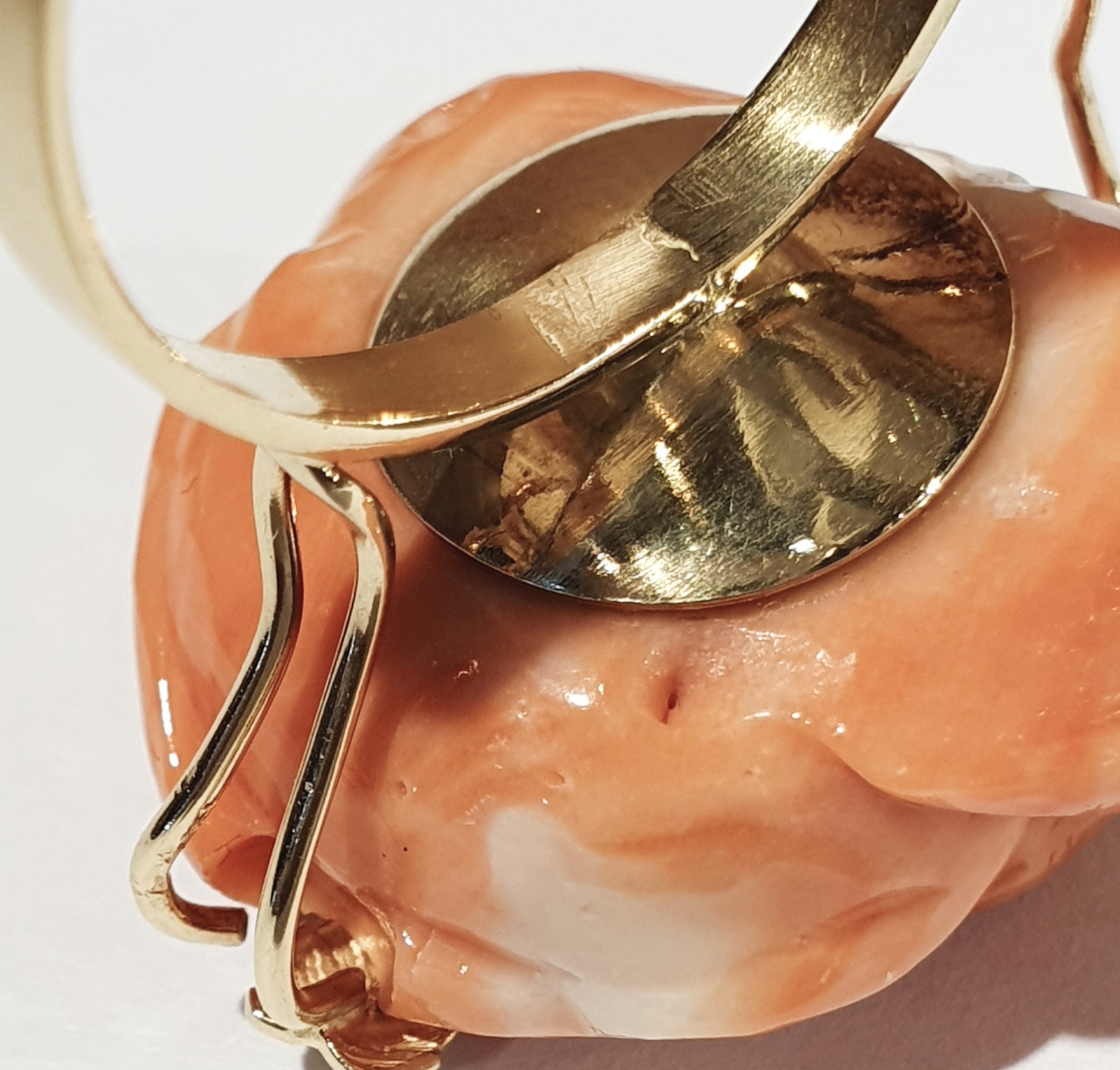 Gold and Coral Ring