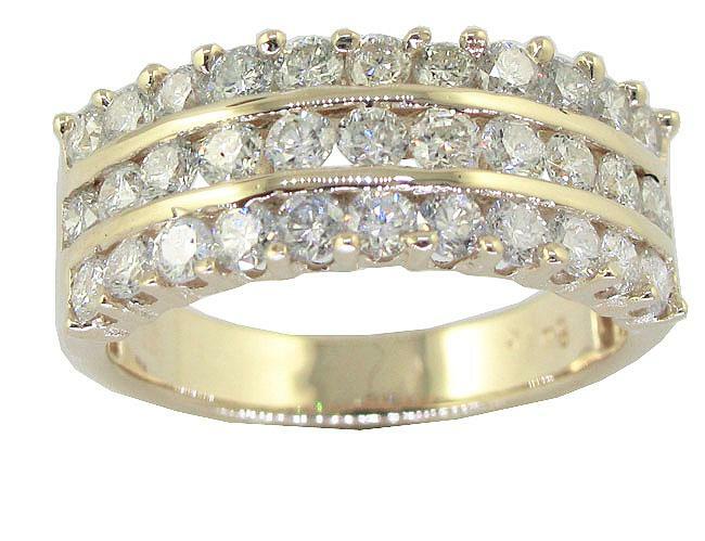 SI1 G 1.25 Carat Anniversary Round Diamond Ring 14K Solid Gold Appraisal 7.50mm