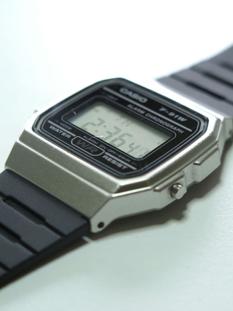 CASIO Digital Watch F-91W Black