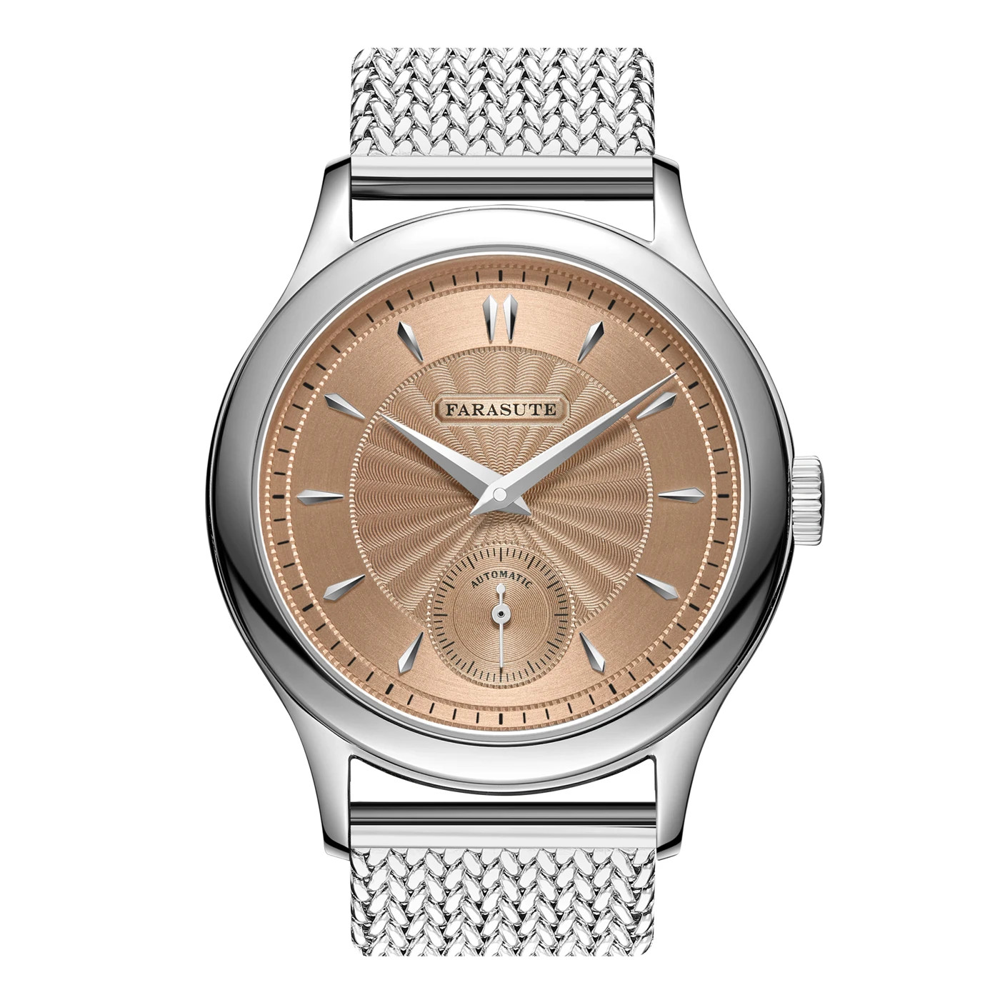 FARASUTE Retro Automatic Mechanical Watch Men Sapphire 316L Stainless Steel