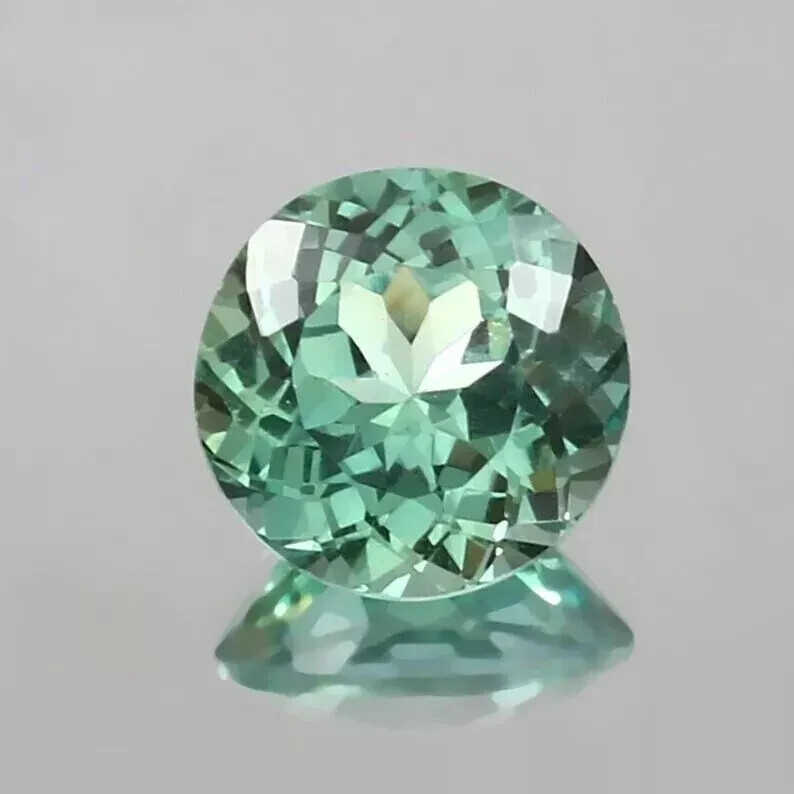 Natural 8.40 Ct Green Montana Sapphire Round Cut CERTIFIED Loose Gemstone+ Gift