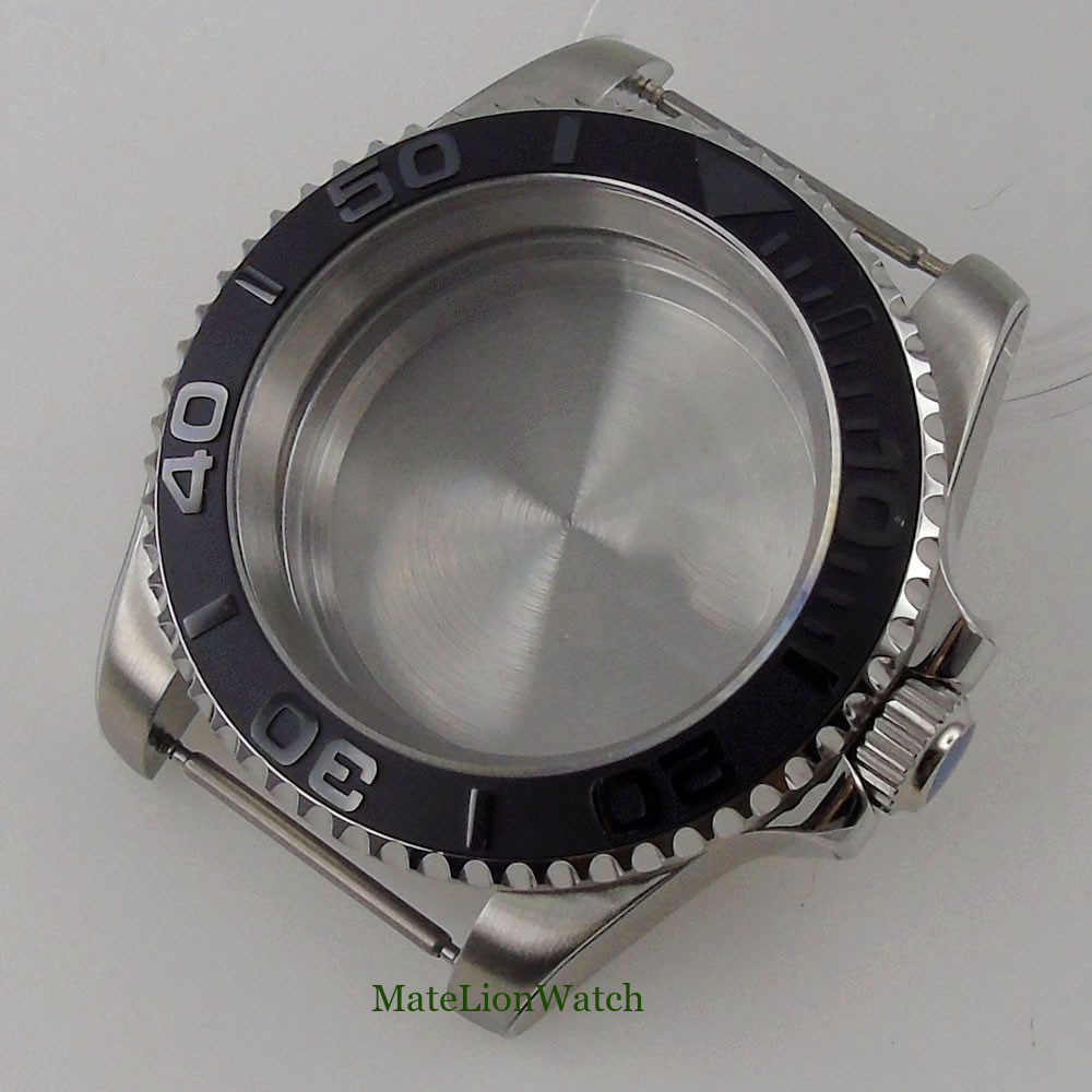 40mm Watch Case Fit NH35 Miyota8215 DG2813 ETA2836 2824 PT5000 Sapphire Crystal