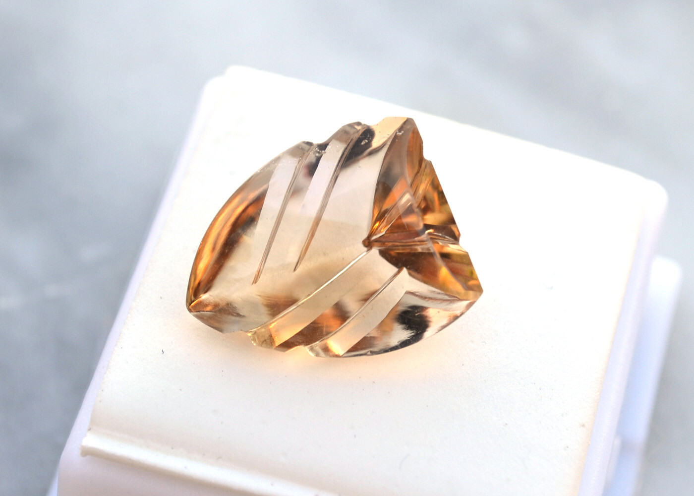 12.03 Carat Fancy Cut Citrine