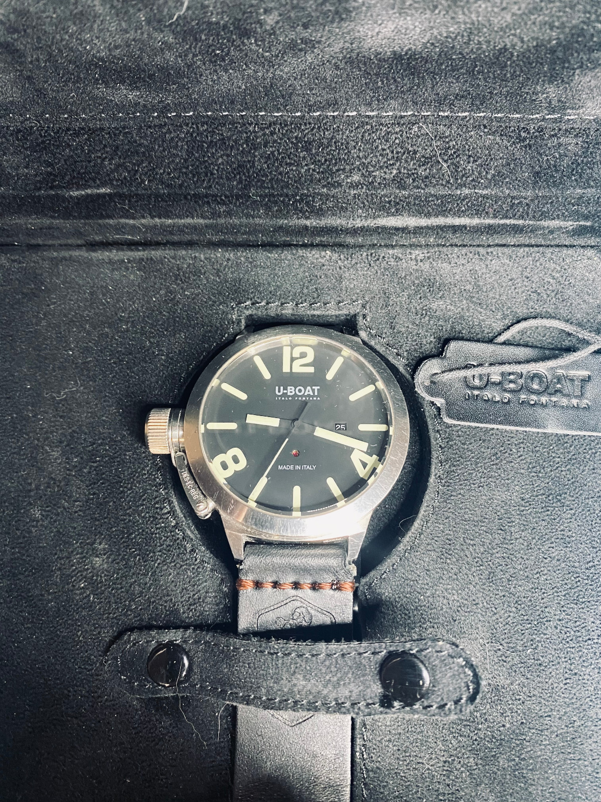 U-Boat Vetro Zaffiro Acciaio 1082 53mm Automatico 3 x bands